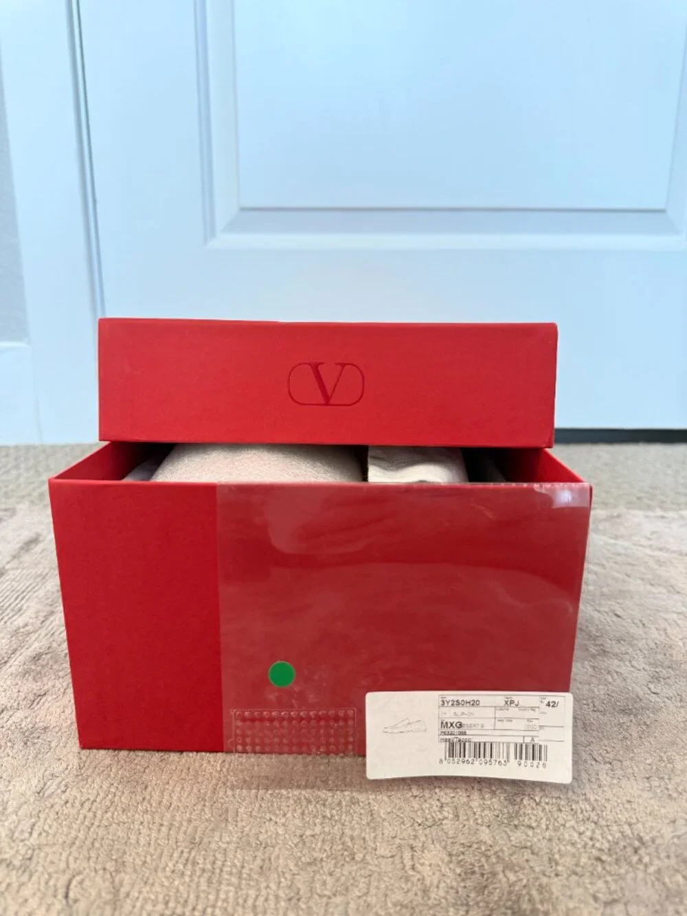 Valentino Slip-On Loafers, Rockstud in Light Brown Leather  display picture 1